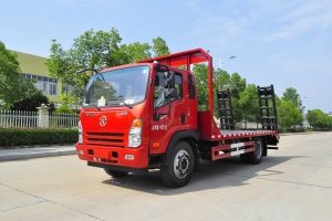 這款國六挖機平板運輸車很火，關注沒？